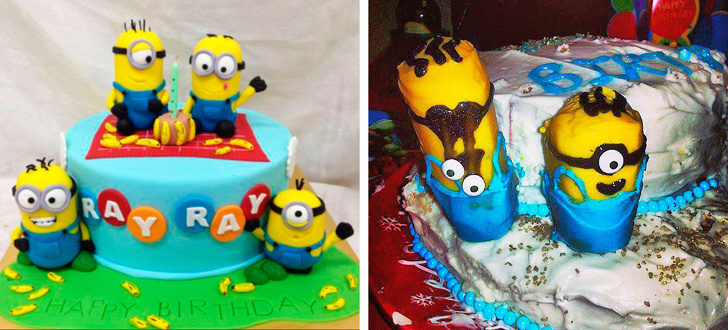 кулинарные провалы, ожидание против реальности 