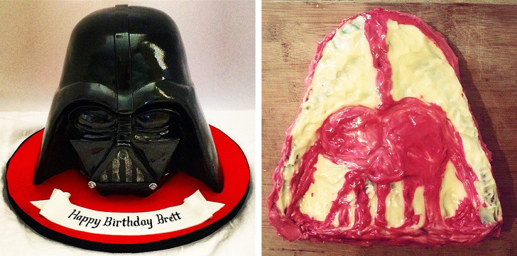 кулинарные провалы, ожидание против реальности 