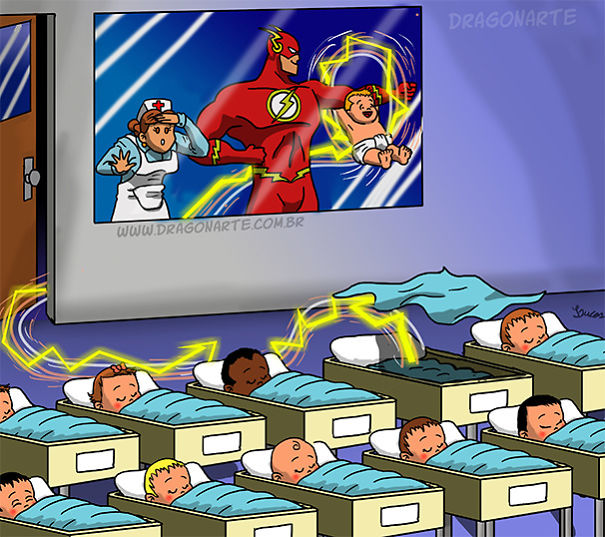 Художник вообразил, как выглядели бы дети супергероев и результат не может быть забавнее как выглядели бы дети супергероев, Эдуардо Лукас Нассименто, Eduardo Lucas Nascimento