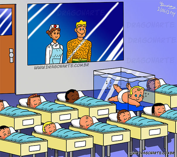 Художник вообразил, как выглядели бы дети супергероев и результат не может быть забавнее как выглядели бы дети супергероев, Эдуардо Лукас Нассименто, Eduardo Lucas Nascimento