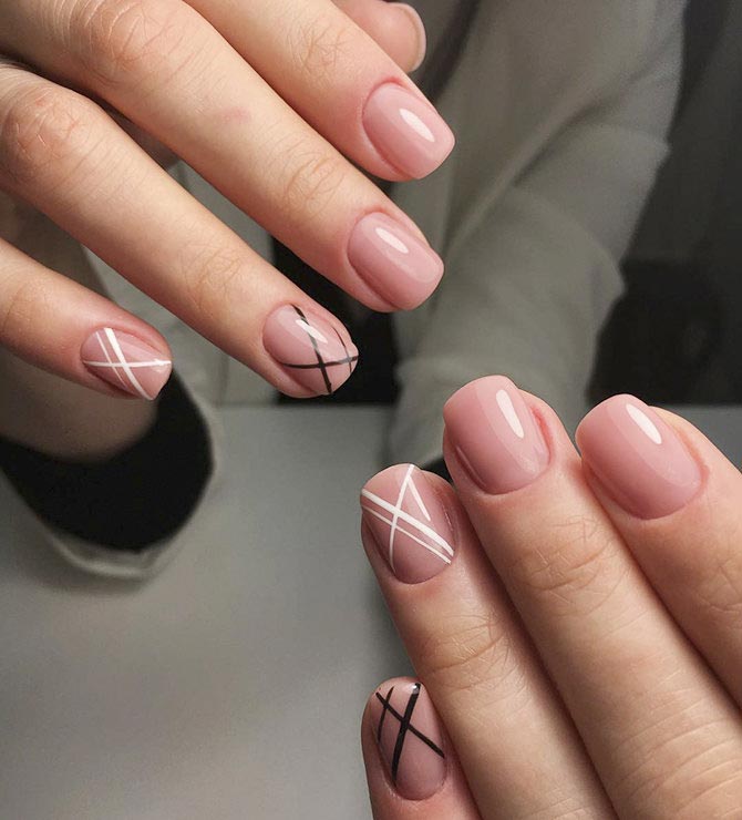 модный маникюр этого сезона, геометрический маникюр 