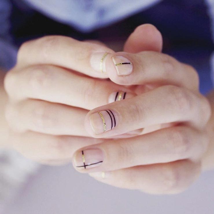 модный маникюр этого сезона, геометрический маникюр 