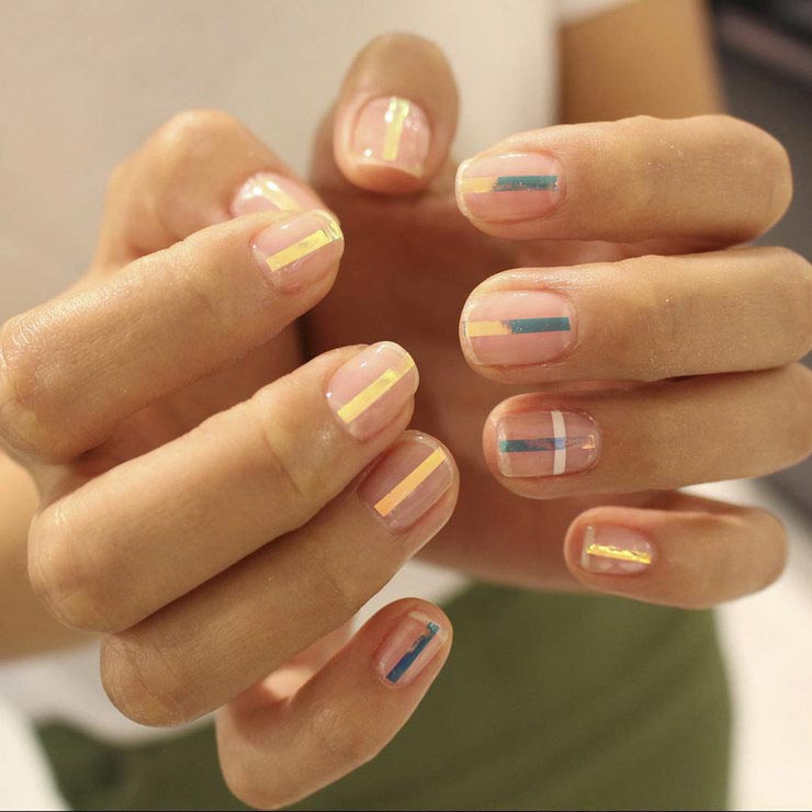 модный маникюр этого сезона, геометрический маникюр 