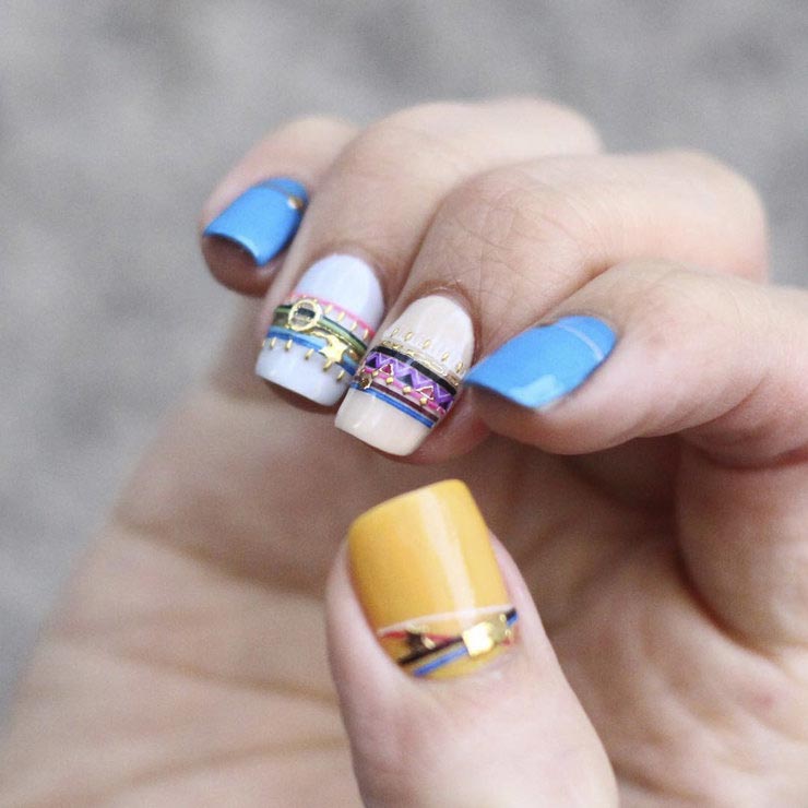 модный маникюр этого сезона, геометрический маникюр 