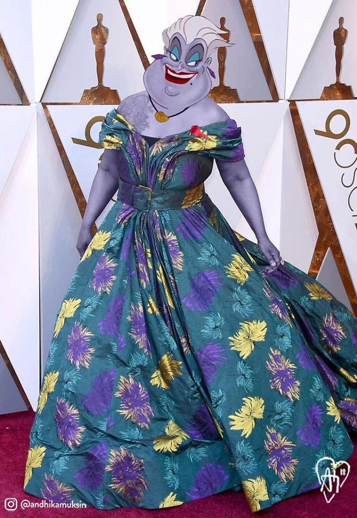 Художник добавил персонажей Диснея на фотографии знаменитостей, Андхика Муксин, Andhika Muksin