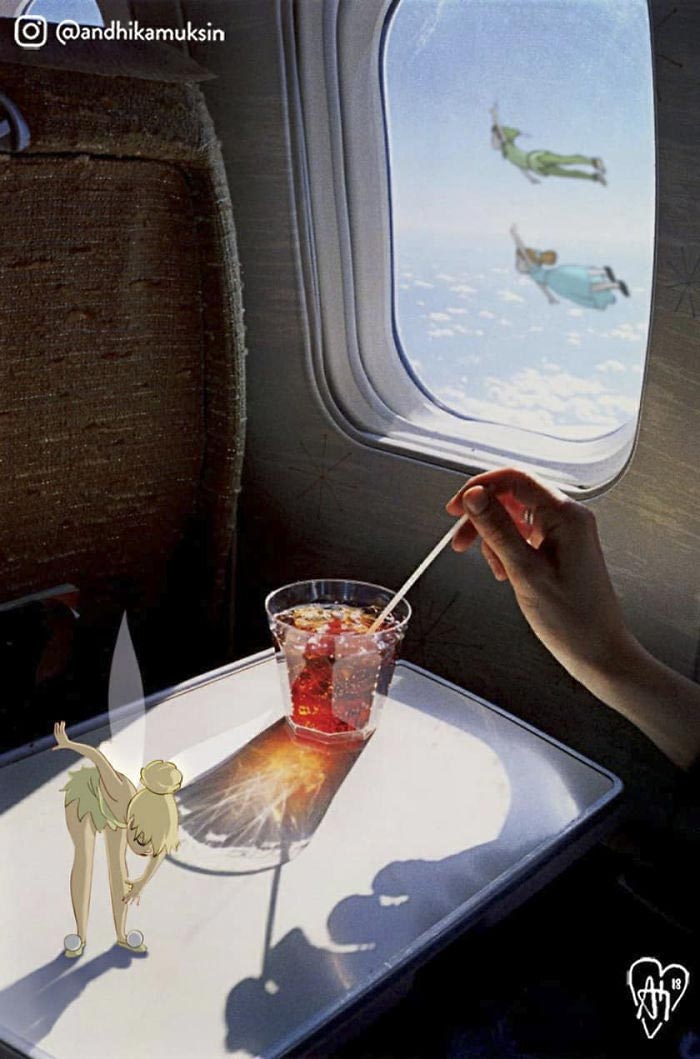 Художник добавил персонажей Диснея на фотографии знаменитостей, Андхика Муксин, Andhika Muksin