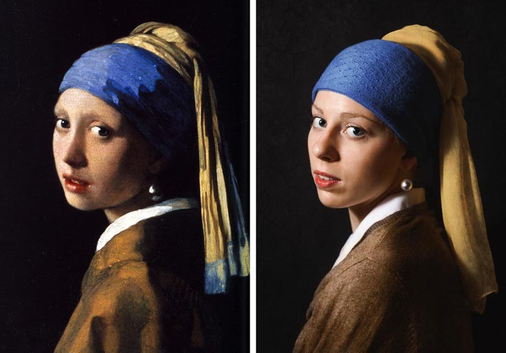 Сфоткай типа Рембранд, люди пародируют известные картины