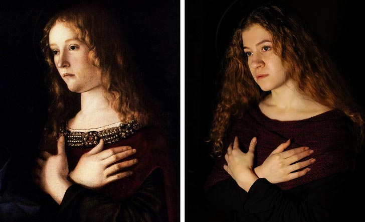 Сфоткай типа Рембранд, люди пародируют известные картины