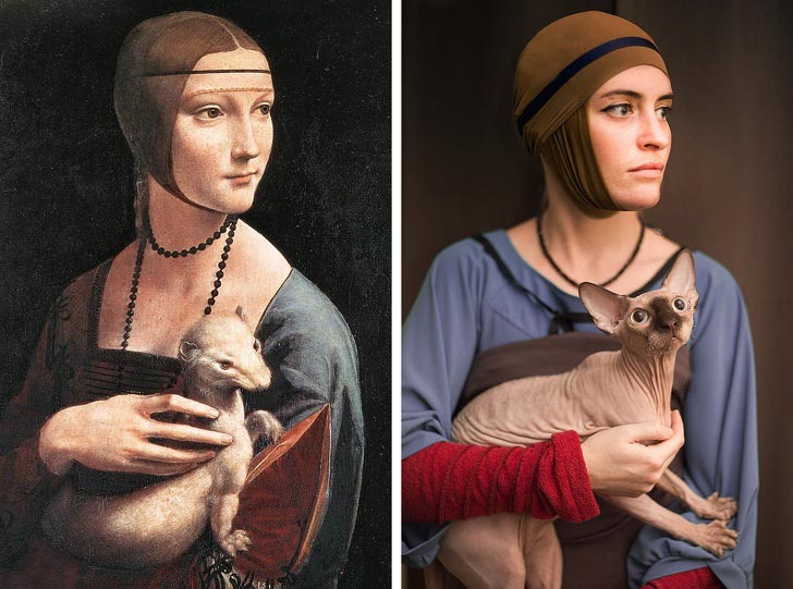 Сфоткай типа Рембранд, люди пародируют известные картины