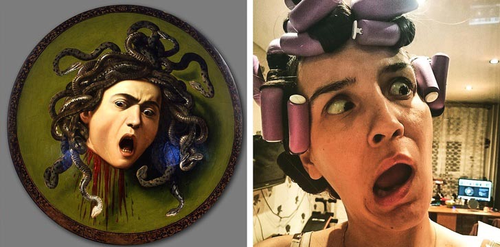 Сфоткай типа Рембранд, люди пародируют известные картины