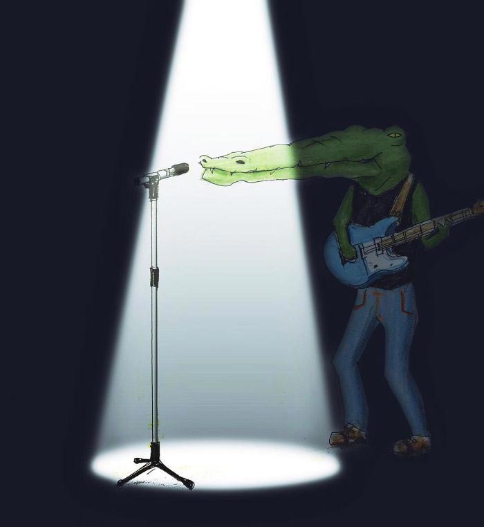 повседневные проблемы крокодилов, что если бы крокодилы жили среди людей, иллюстратор Кейго, Keigo