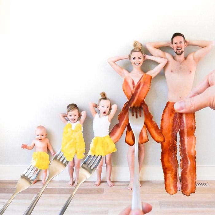 мама создала смешную серию фотографий со своей семьей, Кейт Вейланд