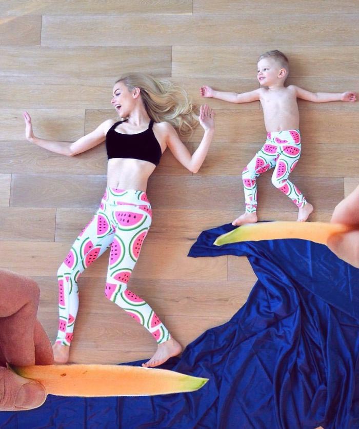 мама создала смешную серию фотографий со своей семьей, Кейт Вейланд