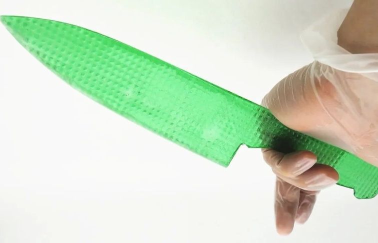 нож из желе, сделал нож из желе, как сделать нож из желе