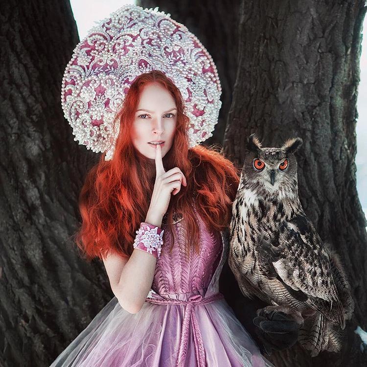 российский фотограф заставляет по-новому взглянуть на принцесс из русских сказок,  Мария Липина