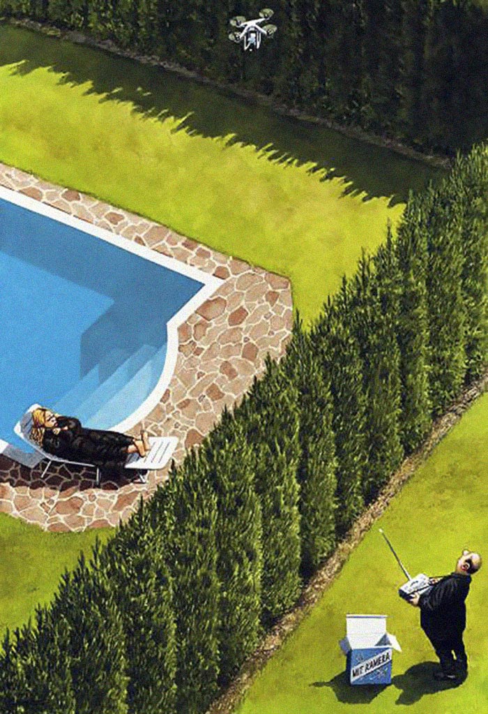 сатирические иллюстрации жестоко честные иллюстрации, Герхард Хадерер