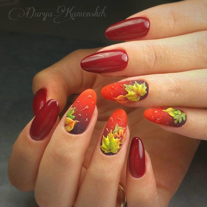 Настроение — осень. 25 идей для осеннего маникюра, которые избавят вас от хандры идеи для осеннего маникюра, осенний маникюр