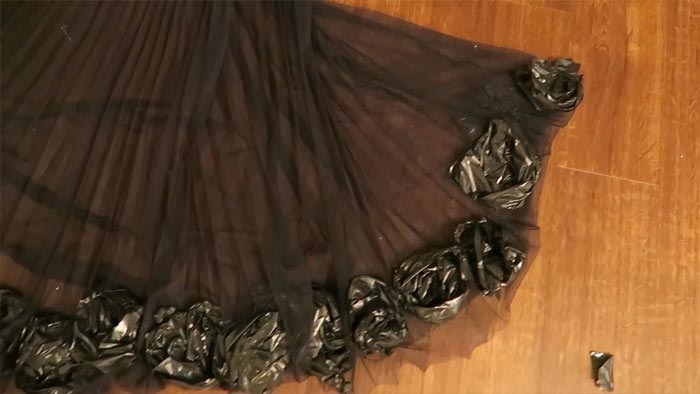 Как сделать из пакета платья