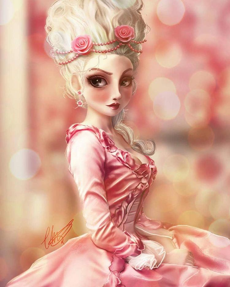 Как выглядели бы герои известных фильмов если бы они были мультяшками, Шарлотта Лебретон, Charlotte Lebreton