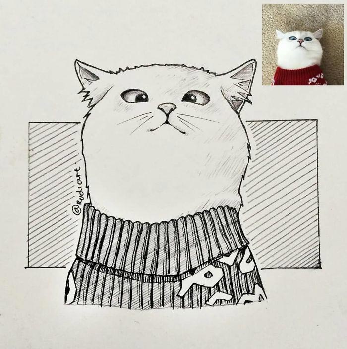  иллюстратор нарисовал настоящих людей как мультяшек, иллюстратор нарисовал настоящих людей как персонажей аниме, иллюстратор руди 