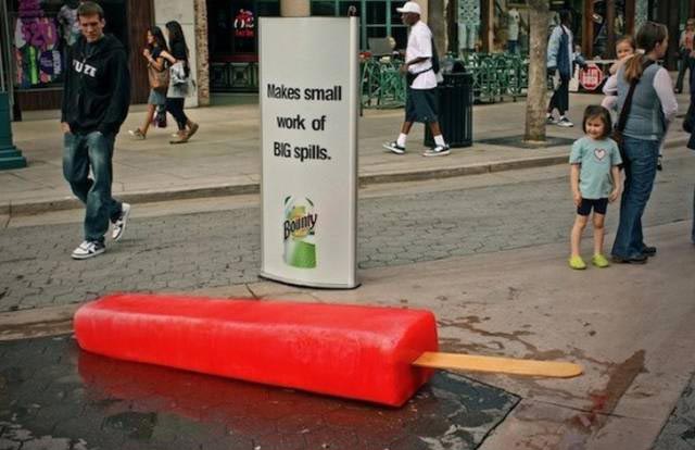 гениальная наружная реклама, примеры наружной рекламы, необычная наружная реклама