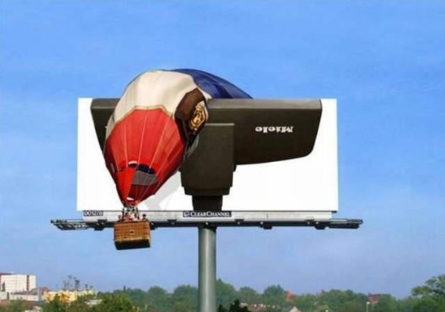 гениальная наружная реклама, примеры наружной рекламы, необычная наружная реклама