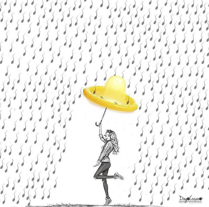 Художник превращает обычные предметы в умные иллюстрации, Диего Кусано, Diego Cusano