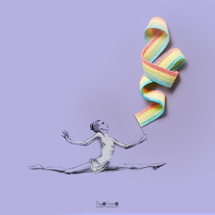 Художник превращает обычные предметы в умные иллюстрации, Диего Кусано, Diego Cusano