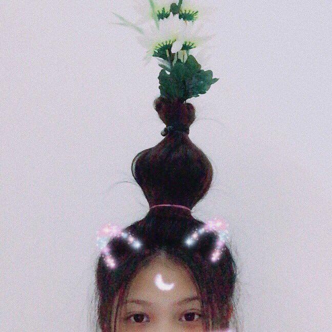 Волосы в виде цветочной вазы, flower vase hair, Тейлор Р, Taylor R