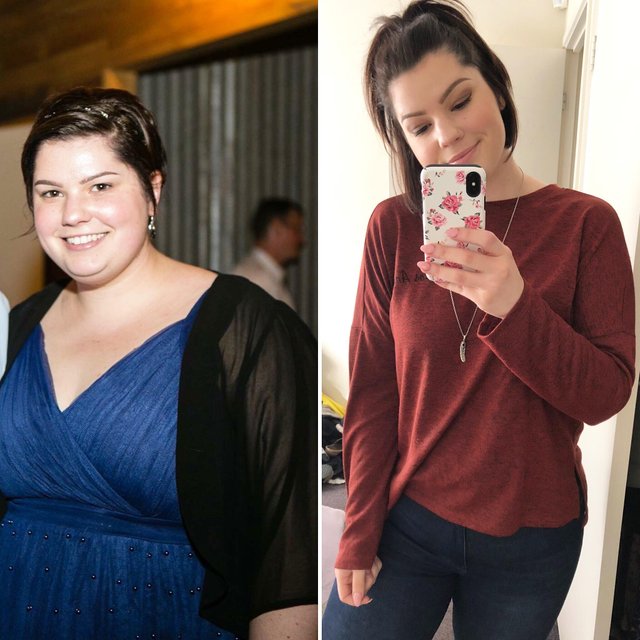  люди взяли себя в руки и похудели, люди смогли избавиться от большого веса.