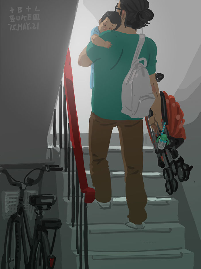 Одинокий отец показывает что значит воспитывать ребёнка в одиночку, 