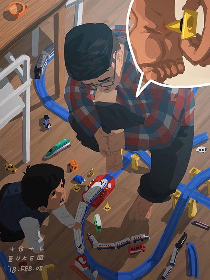 Одинокий отец показывает что значит воспитывать ребёнка в одиночку, 