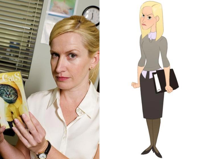 Если бы сериал «Офис» был мультфильмом, Мариса Ливингстон