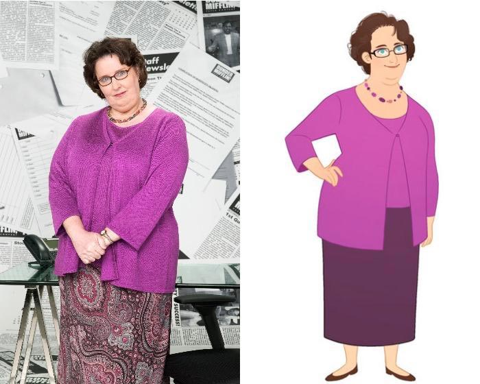 Если бы сериал «Офис» был мультфильмом, Мариса Ливингстон