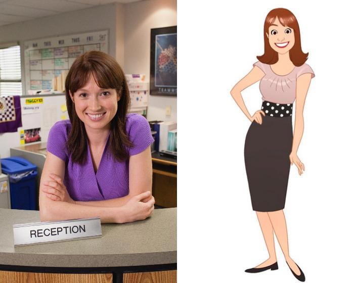 Если бы сериал «Офис» был мультфильмом, Мариса Ливингстон