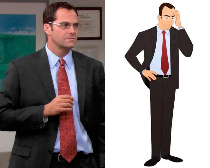 Если бы сериал «Офис» был мультфильмом, Мариса Ливингстон