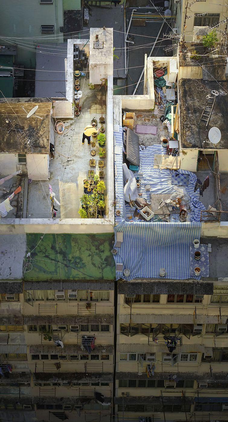 крыши гонконга, повседневная жизнь на крышах