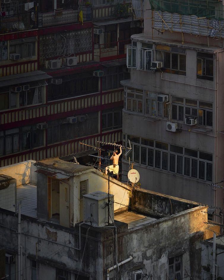 крыши гонконга, повседневная жизнь на крышах