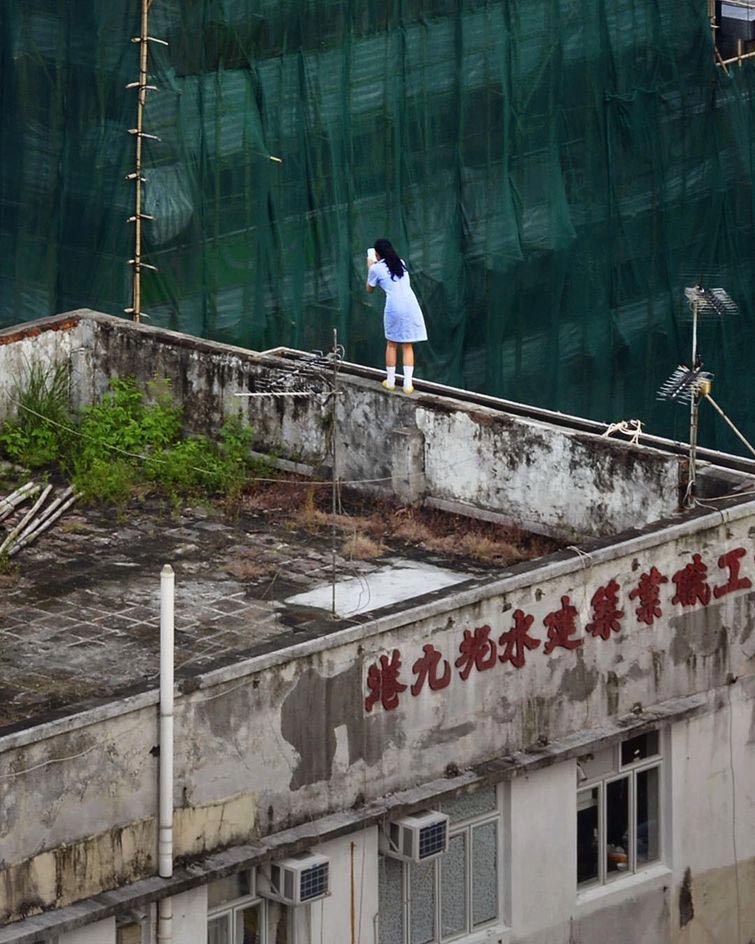 крыши гонконга, повседневная жизнь на крышах