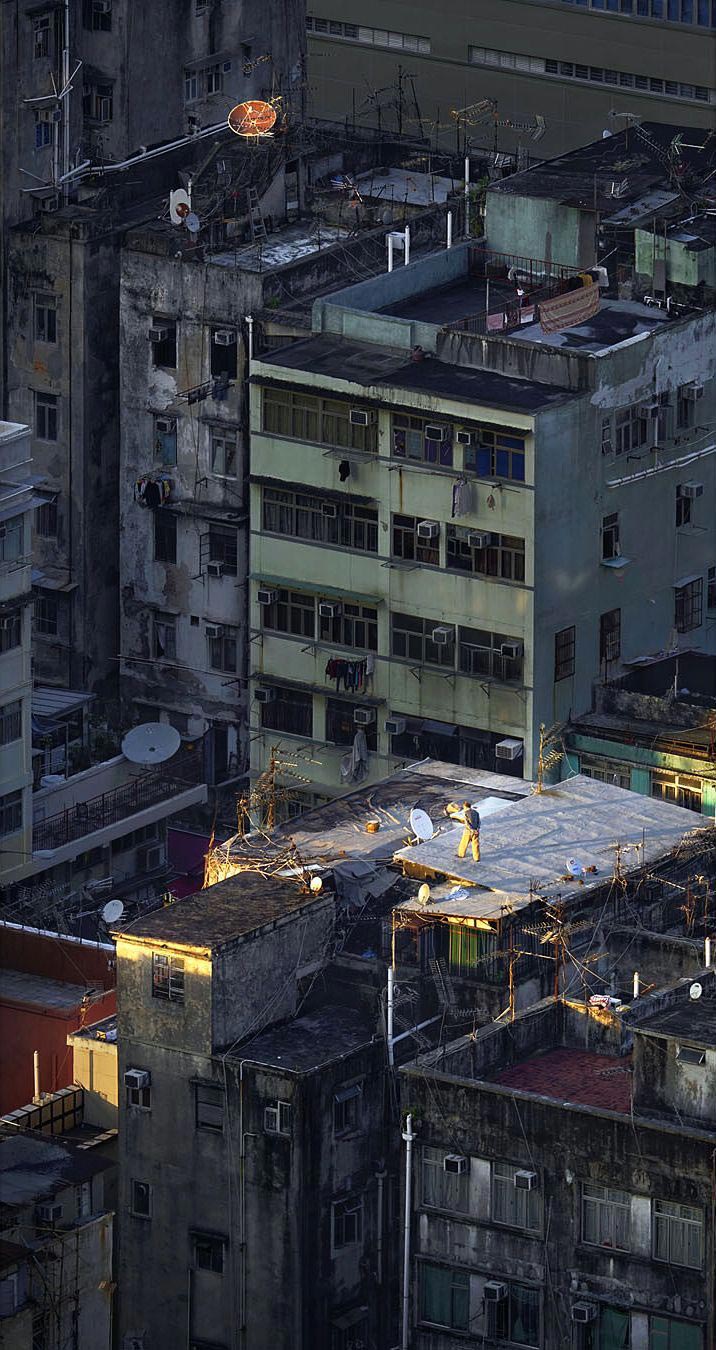 крыши гонконга, повседневная жизнь на крышах