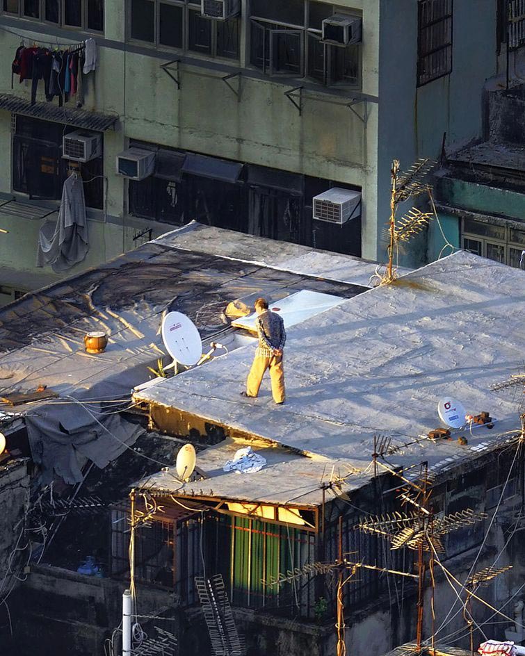 крыши гонконга, повседневная жизнь на крышах