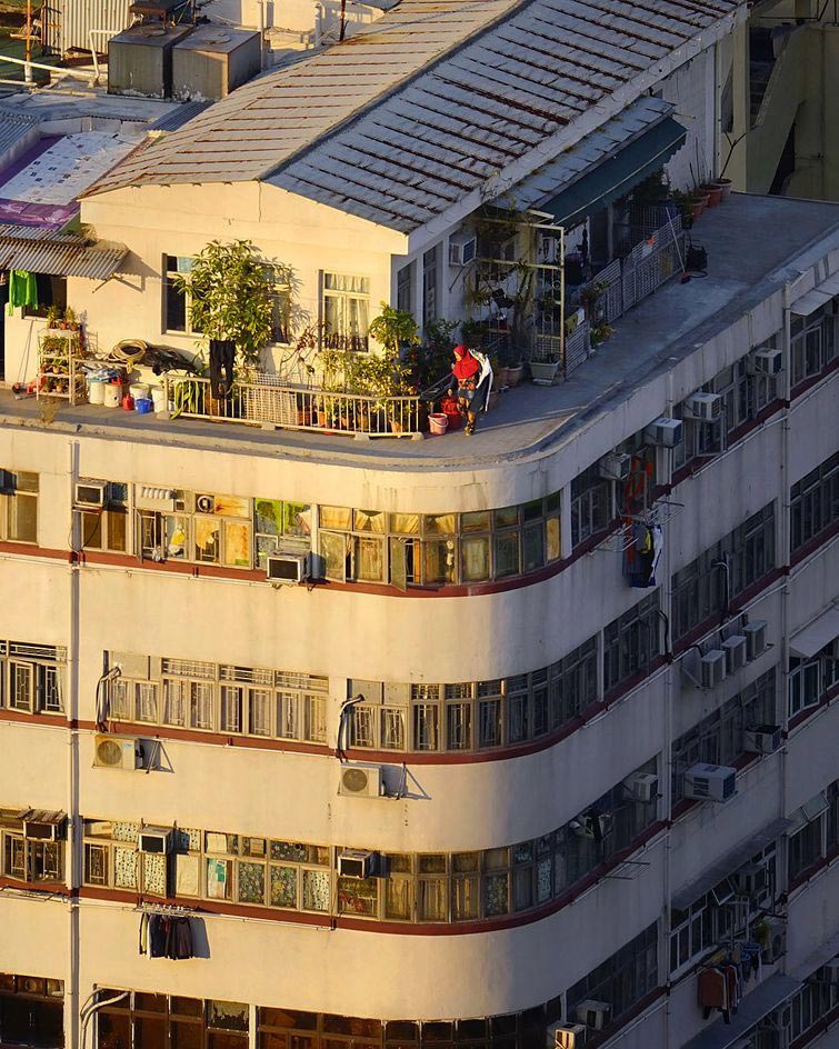 крыши гонконга, повседневная жизнь на крышах