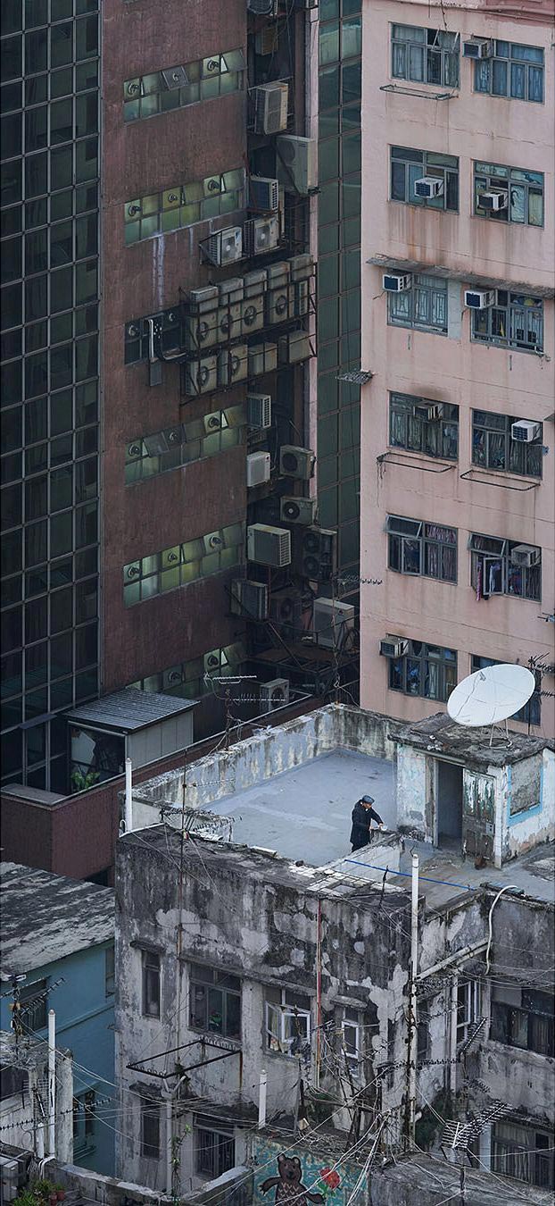 крыши гонконга, повседневная жизнь на крышах