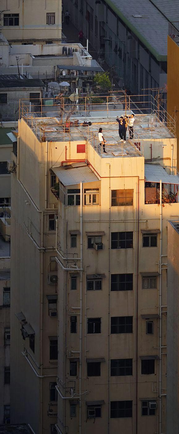 крыши гонконга, повседневная жизнь на крышах
