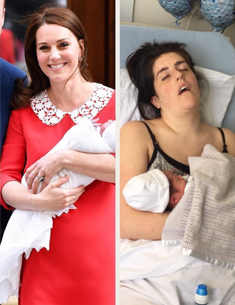 кейт миддлтон после родов, кейт миддлтон сразу после родов, кейт миддлтон родила
