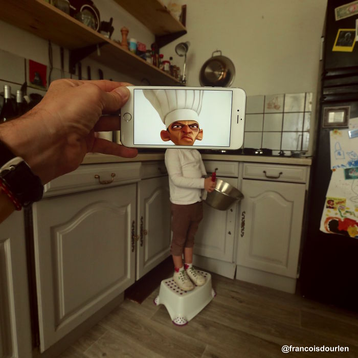 Фотограф добавляет знаковых персонажей в реальную жизнь, Франсуа Дурлен, Francois Dourlen