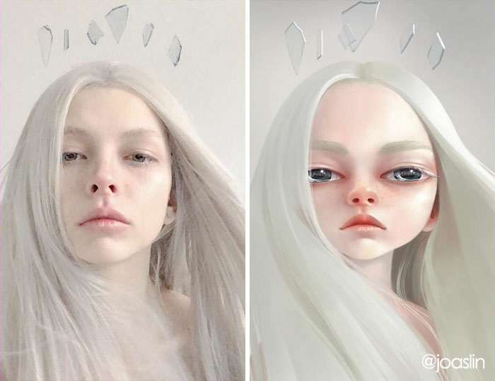 Художница превратила людей в персонажей диснеевских мультфильмов, Джослин, JoAsLiN 