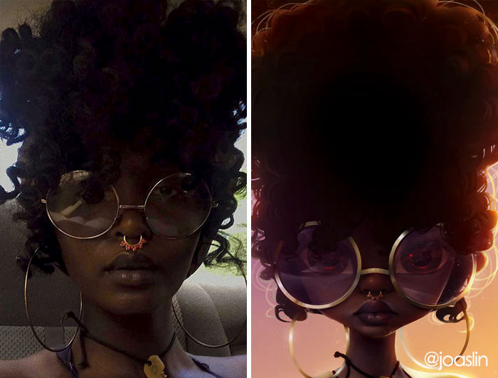 Художница превратила людей в персонажей диснеевских мультфильмов, Джослин, JoAsLiN 