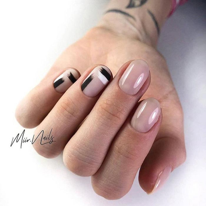 идеи маникюра с белым лаком, маникюр с белым лаком