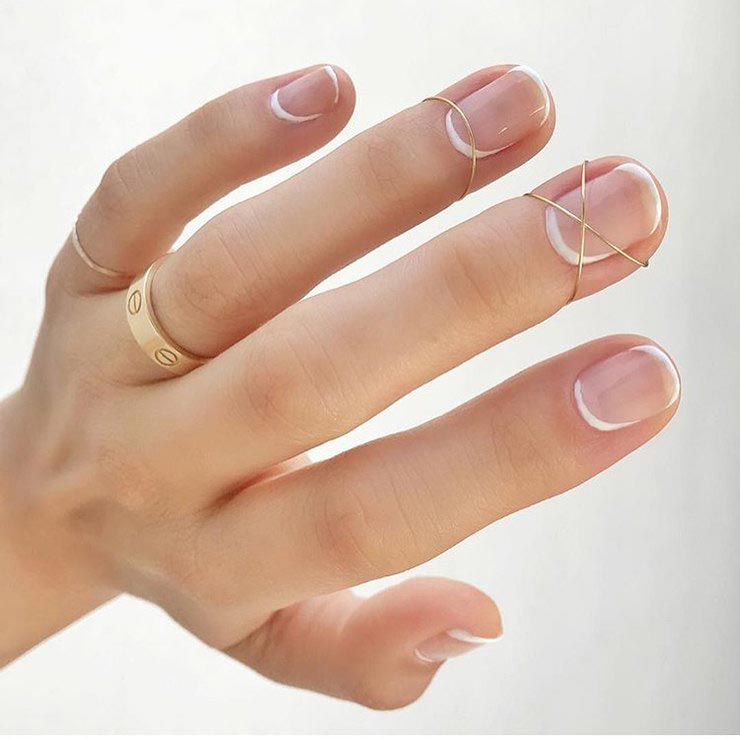 идеи маникюра с белым лаком, маникюр с белым лаком